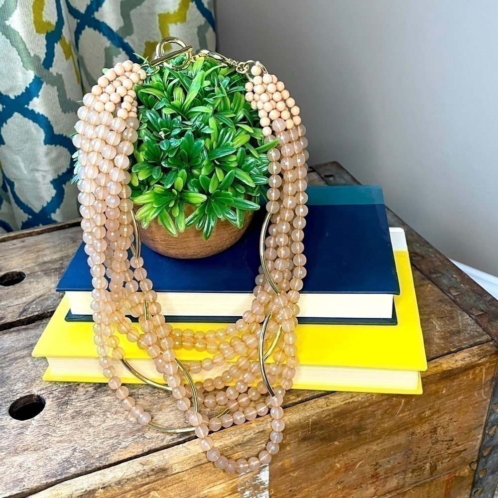 ZENZII Multi-Strand Acrylic Bead Necklace